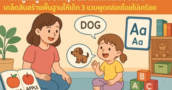ฝึกลูกพูดอังกฤษตั้งแต่เล็กเริ่มยังไงดี เคล็ดลับสร้างพื้นฐานให้เด็ก 3 ขวบพูดคล่องโดยไม่เครียด